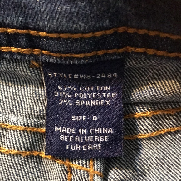 Blue Asphalt Denim Distressed Shorts Size 0 - Picture 6 of 6